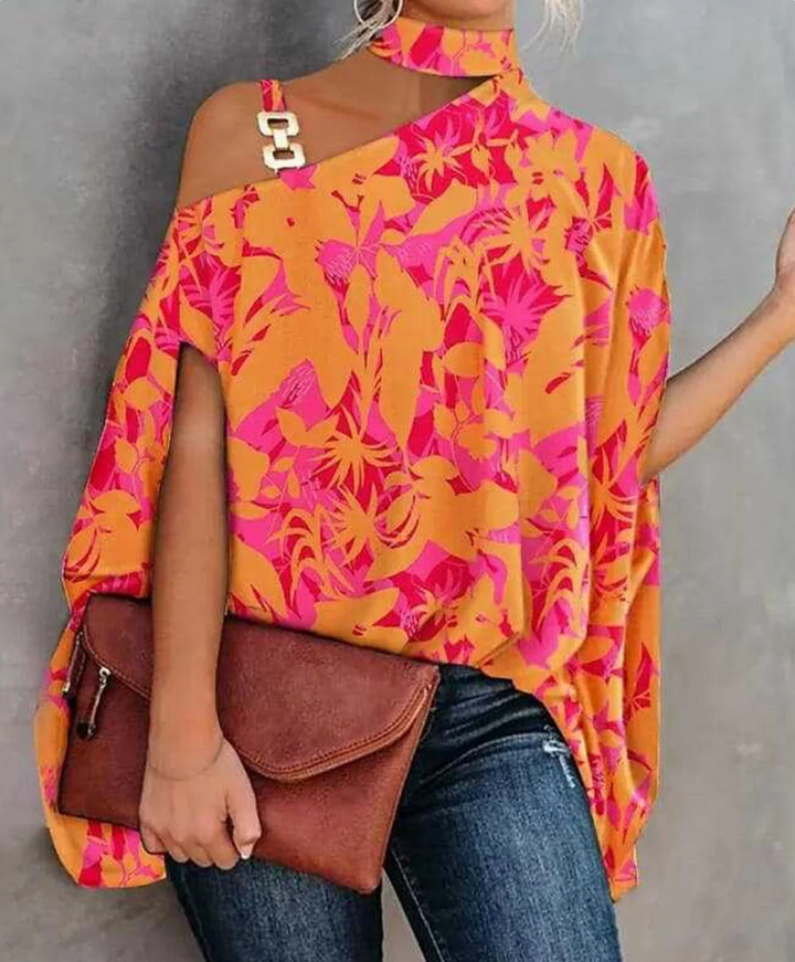 Levoire | Haut De Femme Élégant Et Tendance Rouge et orange