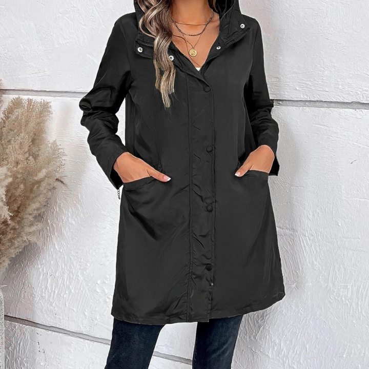 Levoire | Veste Vent Avec Capuche Femmes Noir