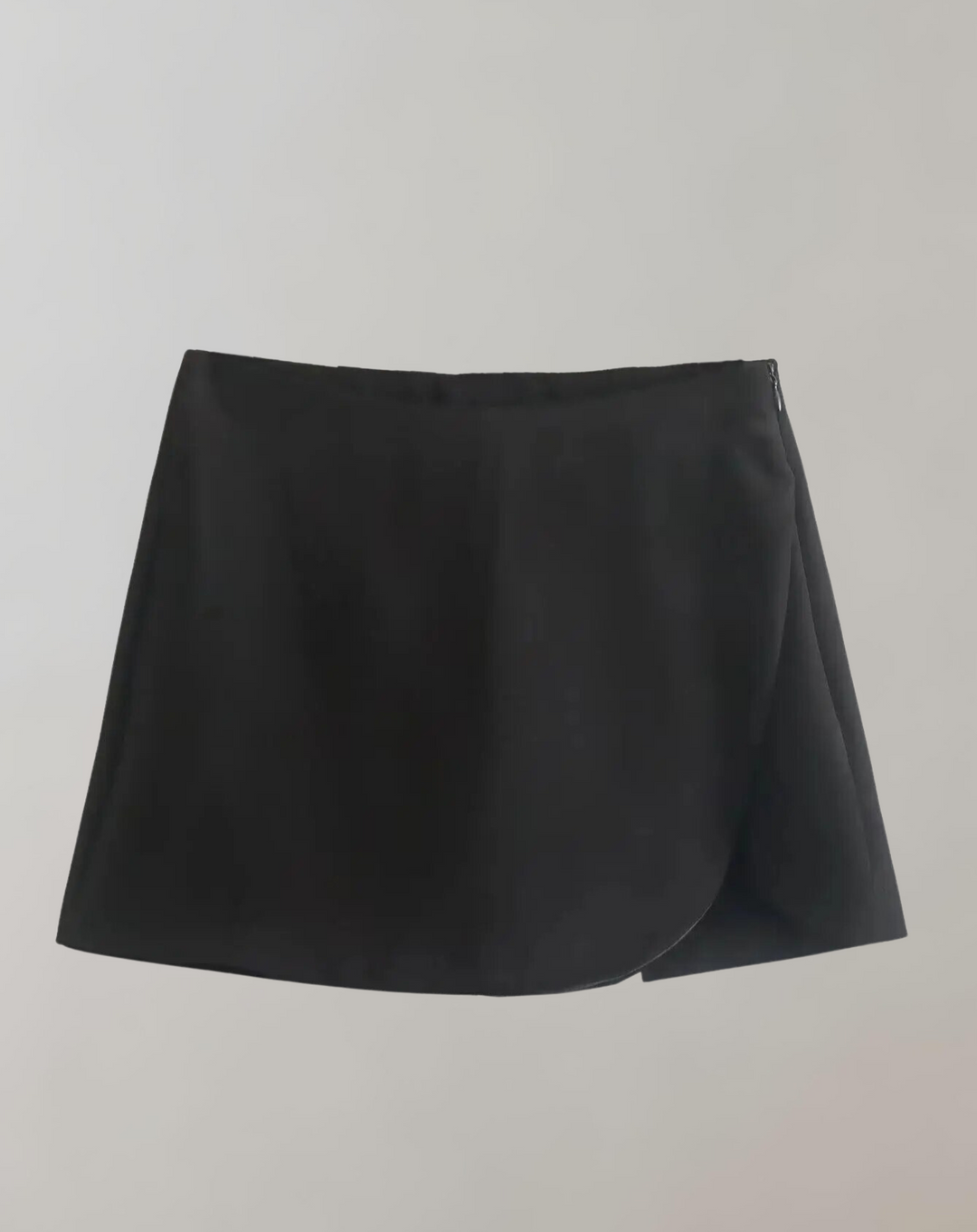 Levoire - Jupes mini asymétriques décontractées Noir