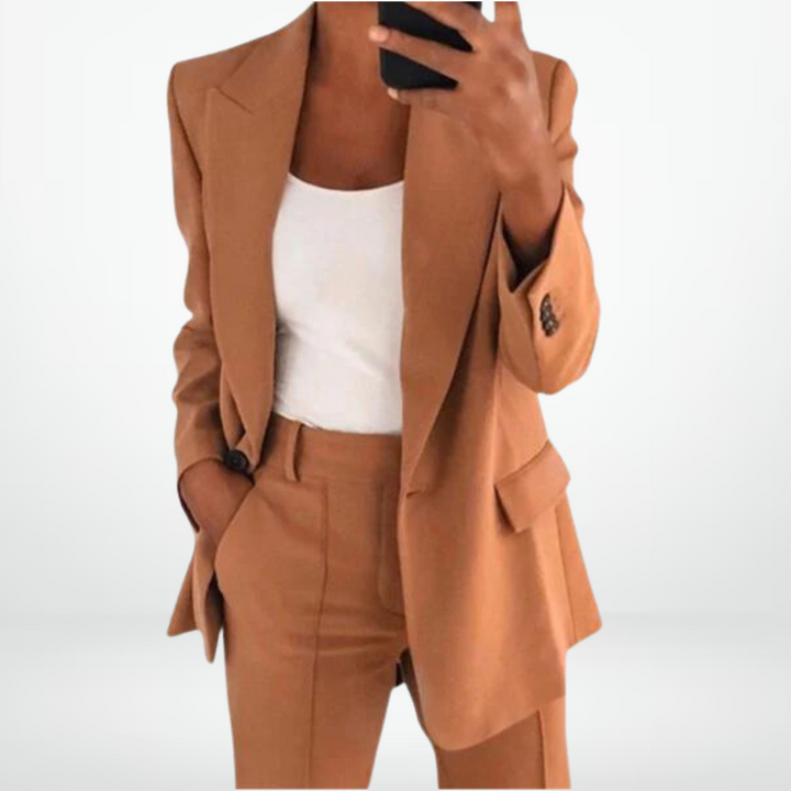 Levoire | Ensemble Blazer Et Pantalon Deux Pièces Khaki