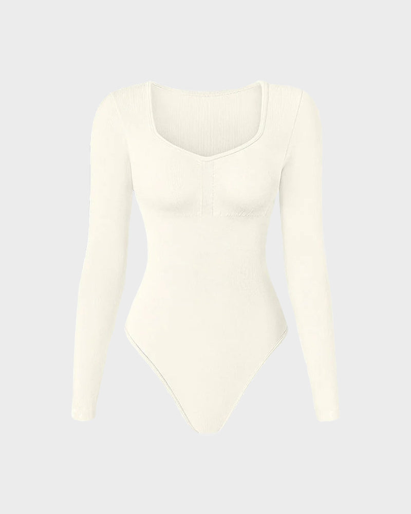 Levoire | Bodysuit À Décolleté En V Modelant Blanc