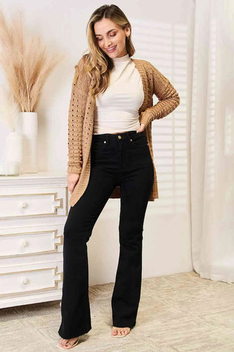 Levoire | Up Lotte Vibes Horizontaux Rippé Ouvert Devant Gaine En Caramel