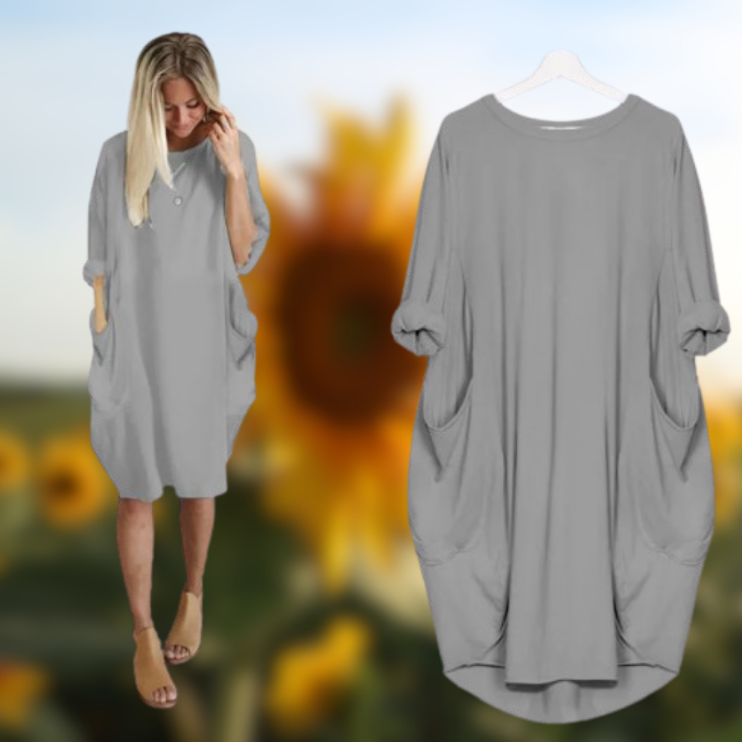 Levoire | Robe longue à manches mi-longues Gris