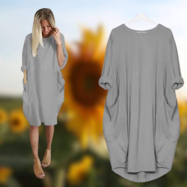 Levoire | Robe longue à manches mi-longues Gris