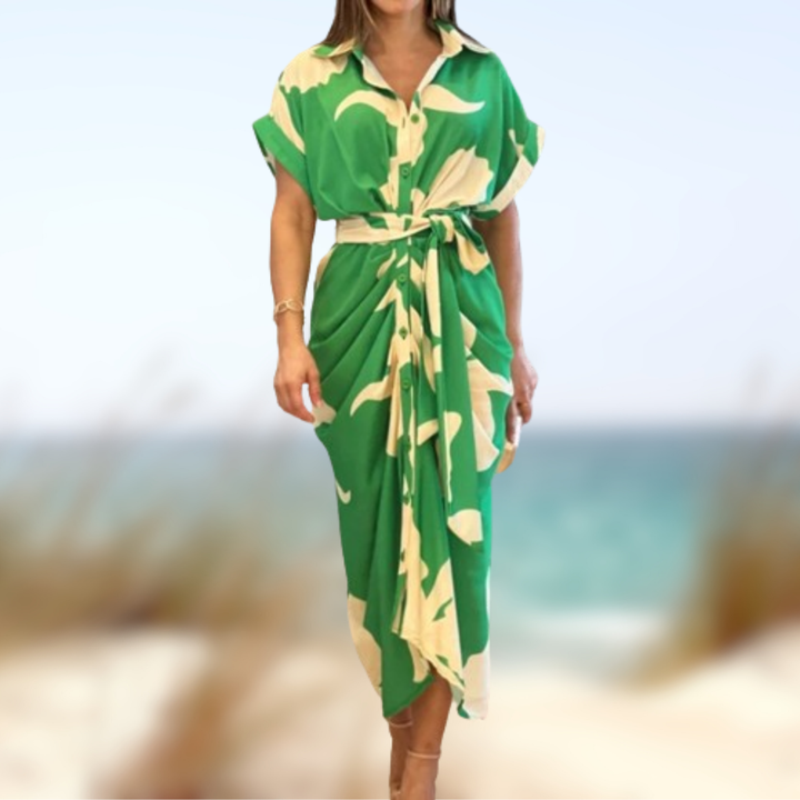 Levoire | Abito con fantasia astratta Verde