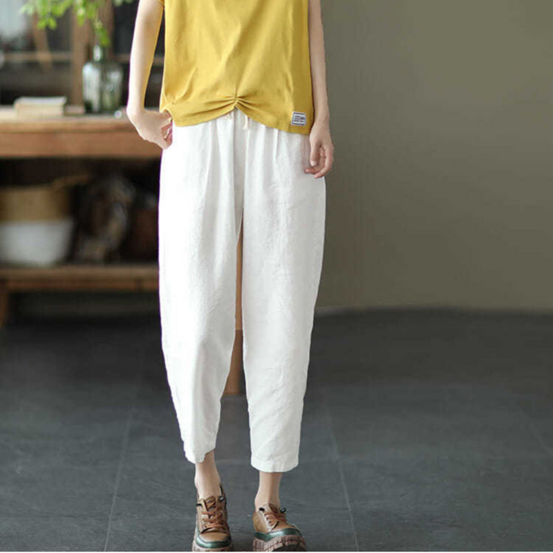 Levoire | Pantalons Amples Pour Femmes Confortables Blanc