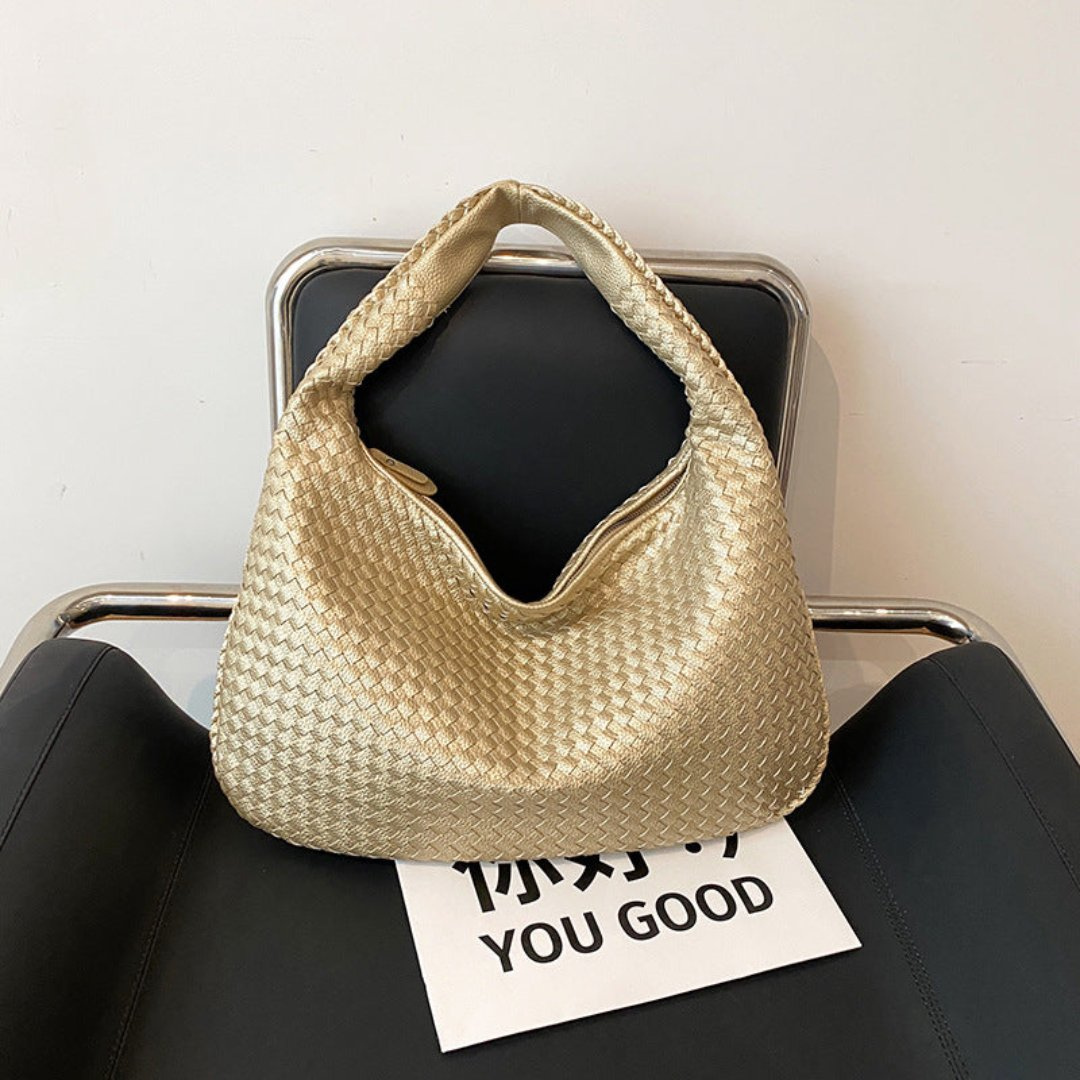 Levoire | Sac bandoulière tissé pour femmes L'or