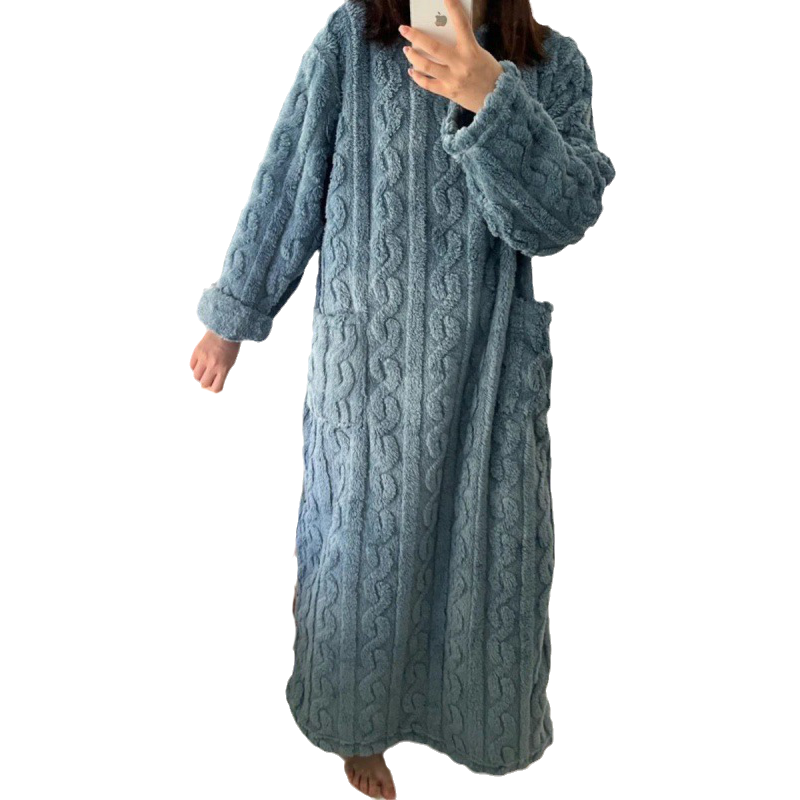 Levoire | Robe en tricot longue Bleu