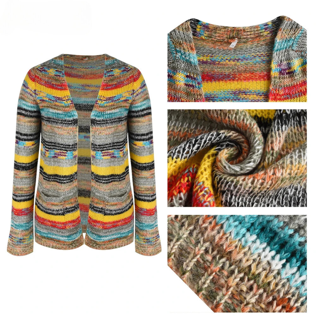 Levoire | Gilet en tricot multicolore