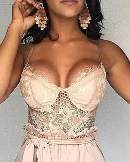 Levoire | Salopette sans manches décolleté en V Rosa