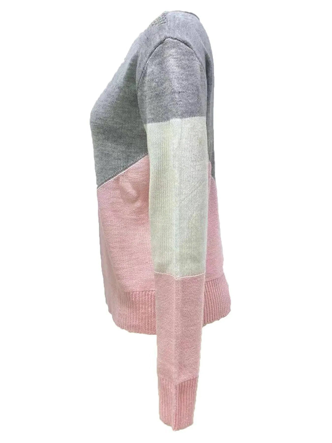 Levoire | Robe en tricot pour femmes avec un fond de couleur contrastante