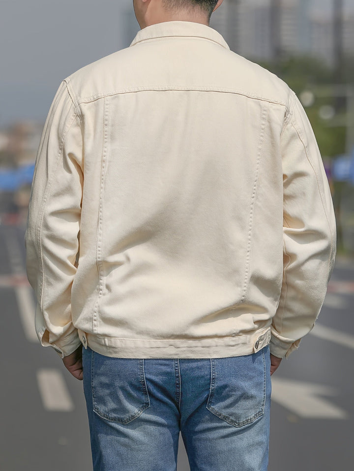 Levoire | Veste En Coton Pour Hommes Dans Un Style Denim Décontracté