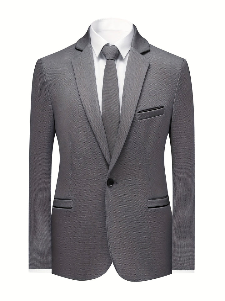 Levoire | Veste De Costume Pour Homme Unie & Cravate gris