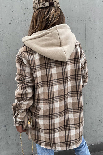 Levoire | Veste Élégante À Carreaux Avec Capuche