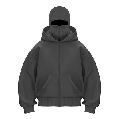Levoire | Hoodie Avec Fermeture Éclair Grau
