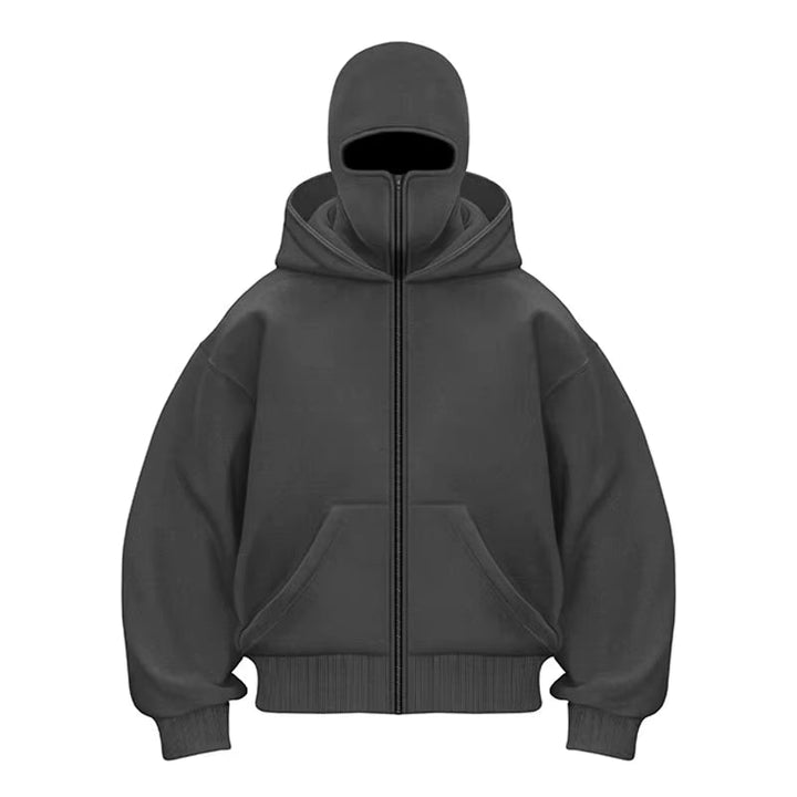 Levoire | Balaclava Sweat À Capuche Avec Zip Gris