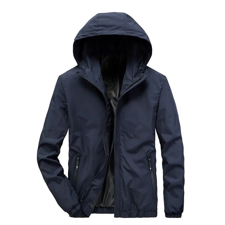Levoire | Veste D'Automne Avec Capuche Bleu