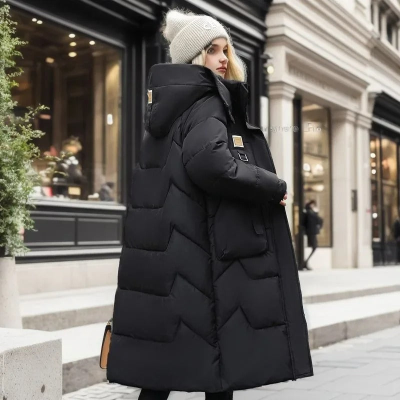 Levoire | Manteau De Ville Oversize Avec Capuche Noir