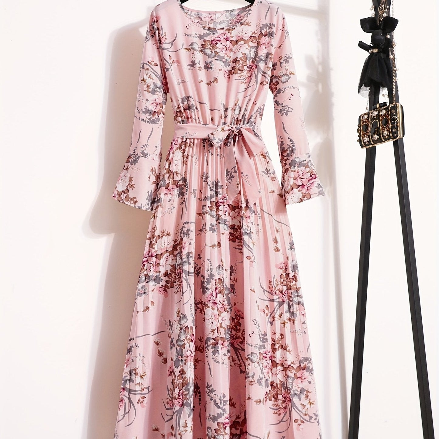Levoire | Robe Maxi À Motifs Floraux Et À Manches Longues