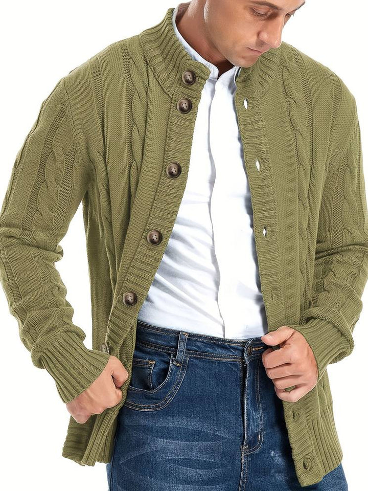 Levoire | Veste Tricot Élégante Vert