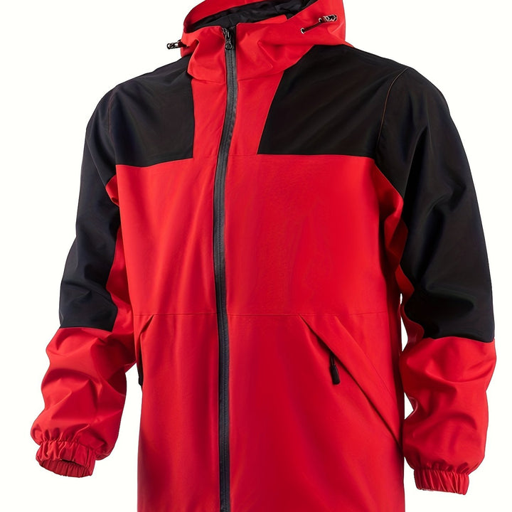 Levoire | Veste Légère Pour Homme Avec Capuche, Décontractée En Coloris Bloc
