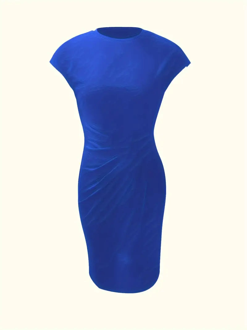 Levoire | Robe Unie Avec Encolure Ronde Et Encolure Ronde
