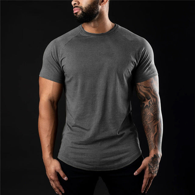 Levoire | T-Shirt D'Été Basique Pour Hommes Gris foncé