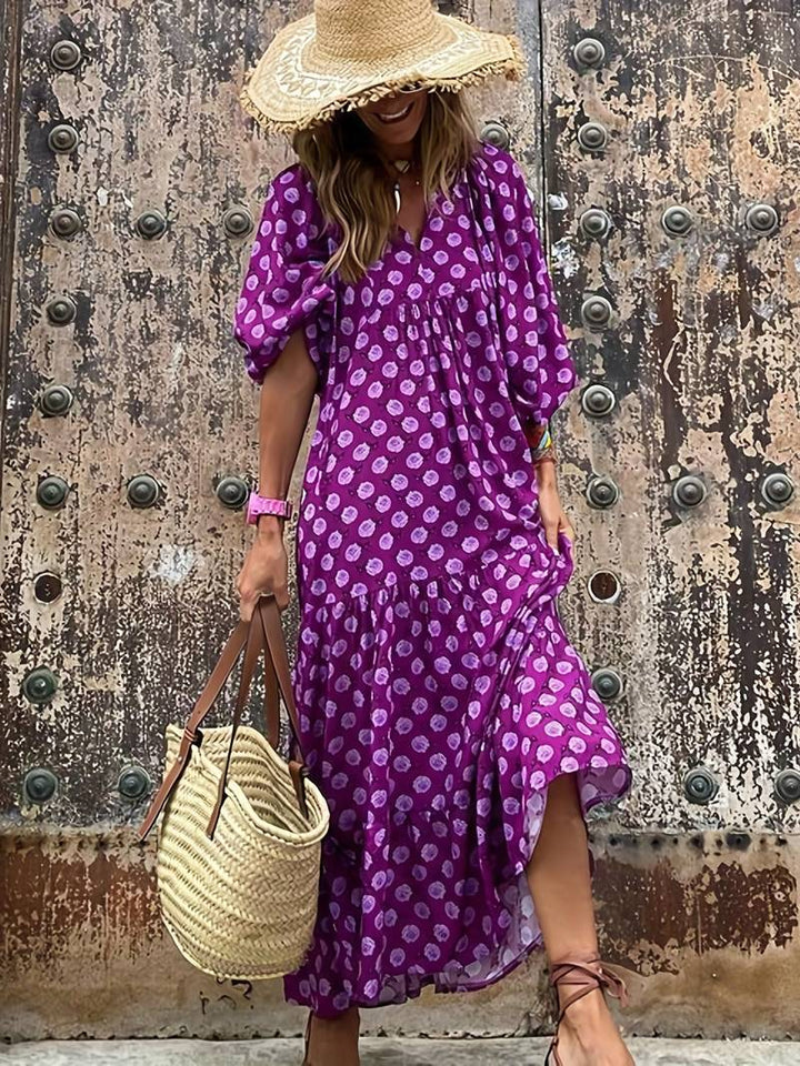 Levoire | Maxi robe femme avec imprimé fleuri
