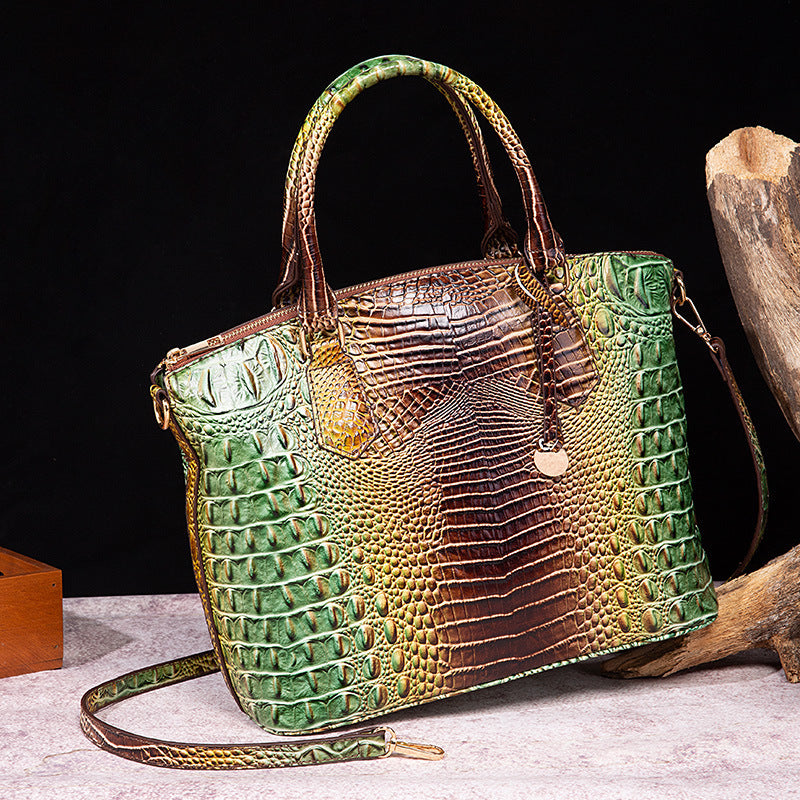Levoire | Sac À Bandoulière Rétro Portable Pour Femmes Vert Marron