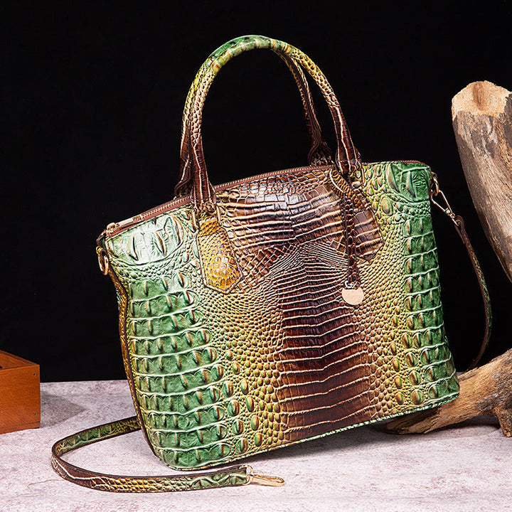 Levoire | Sac À Bandoulière Rétro Portable Pour Femmes Vert Marron