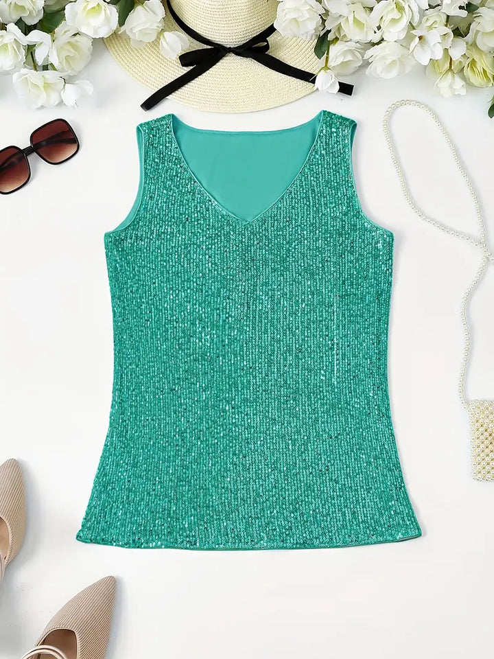 Levoire | Haut De Maillot Sans Manches Avec Des Paillettes