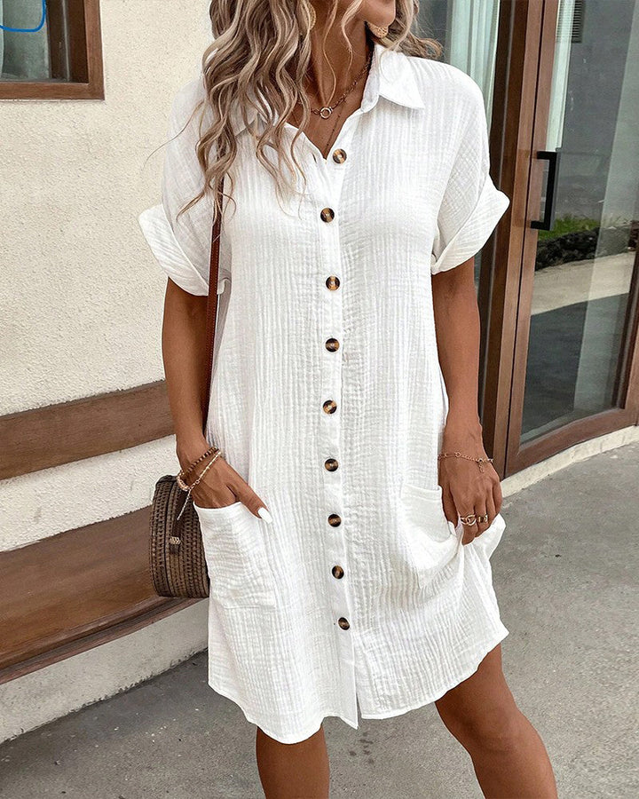 Levoire | Robe Chemise Confortable Blanc