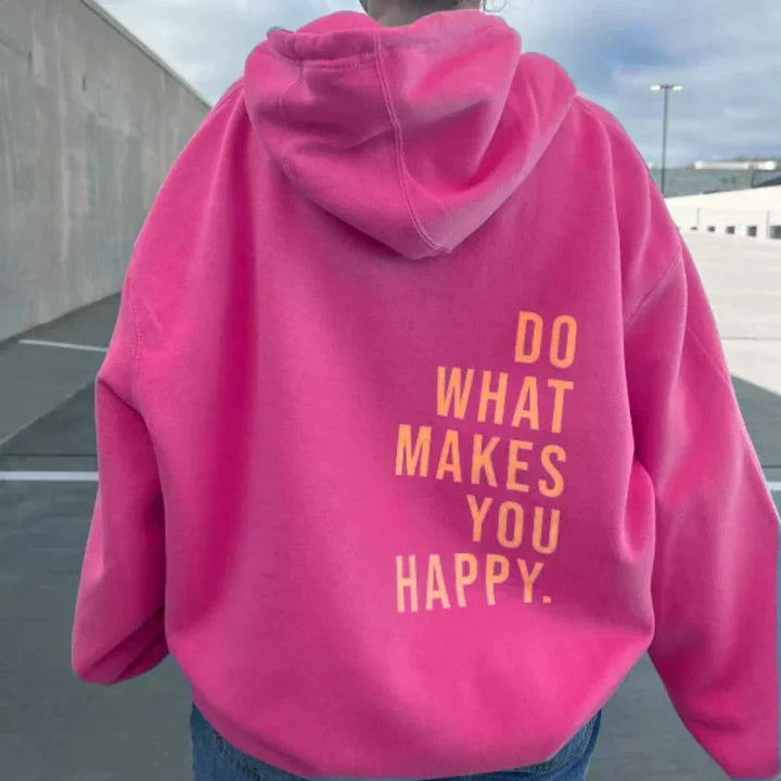 Levoire | Sweat à capuche stylé en grande taille Rosa