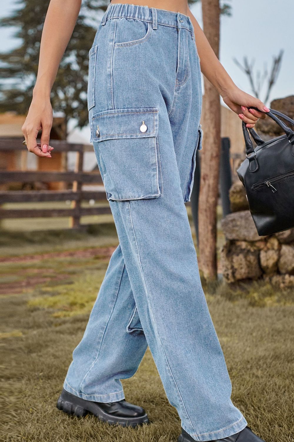 Levoire | Pantalons En Denim Longs Avec Poches