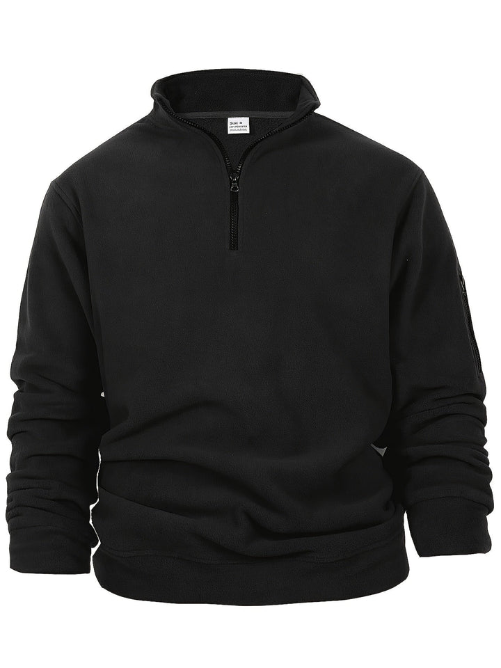 Levoire | Pull À Col Montant En Polaire Réversible Noir