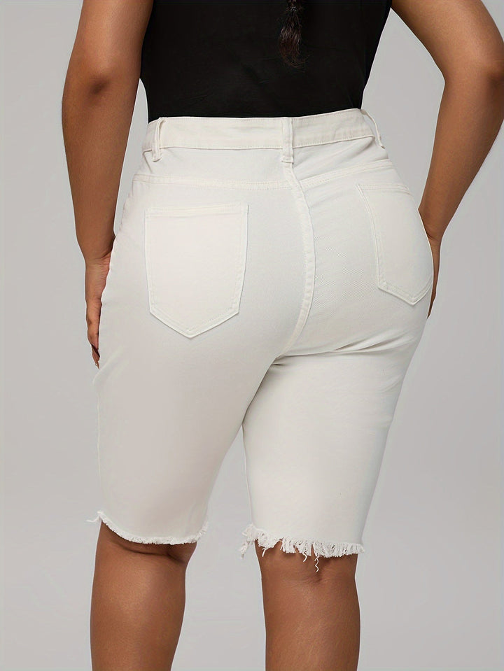 Levoire | Shorts En Denim Bleus Unis