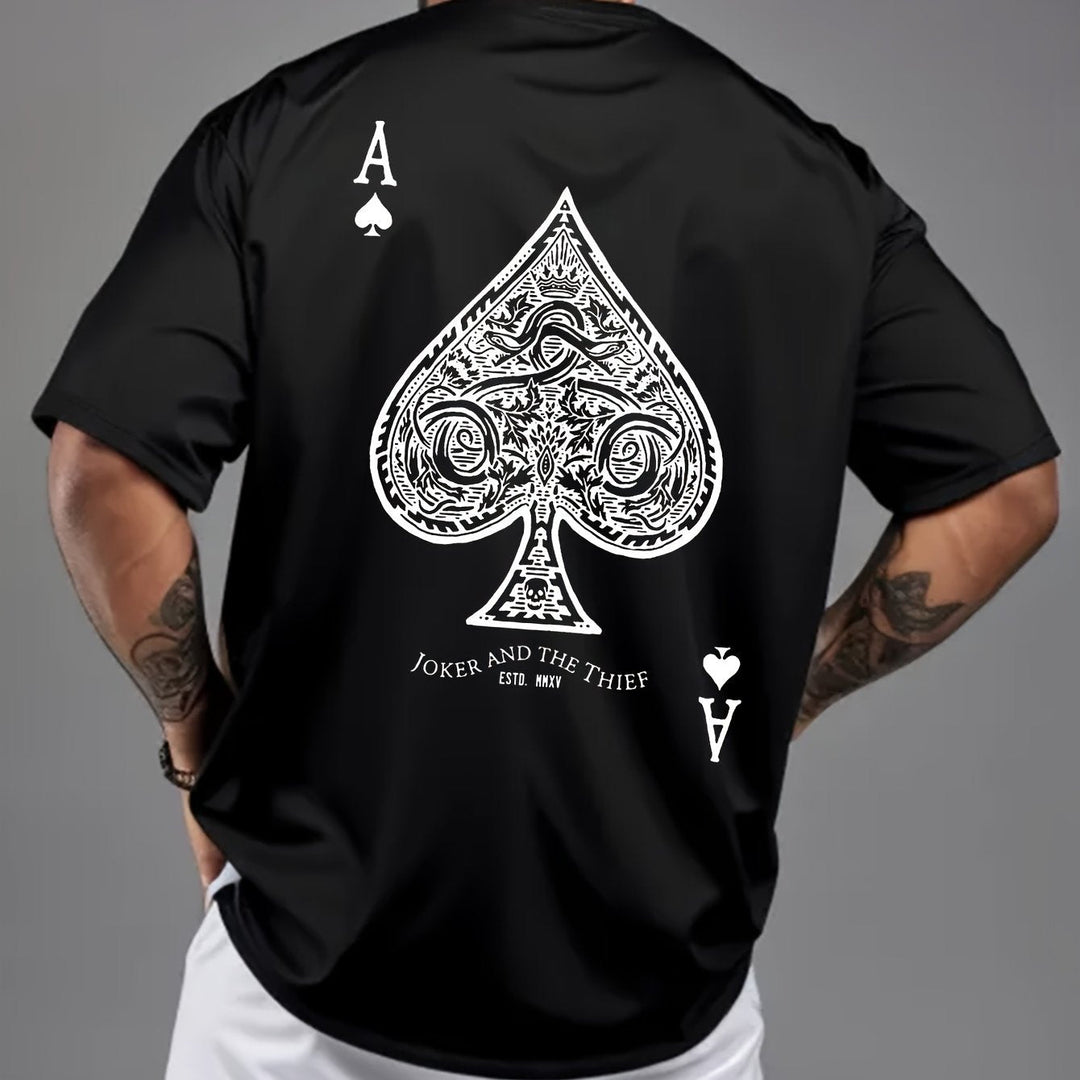 Levoire | Weinlese Ace Of Spades Impression T-Shirt D'Été