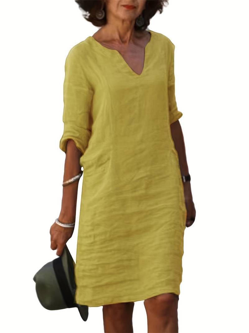 Levoire | Robe minimaliste Jaune