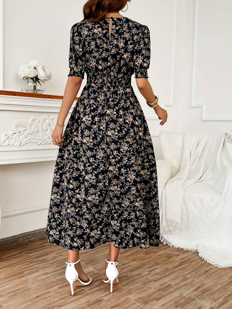 Levoire | Robe Col Rond Imprimé Floral Été