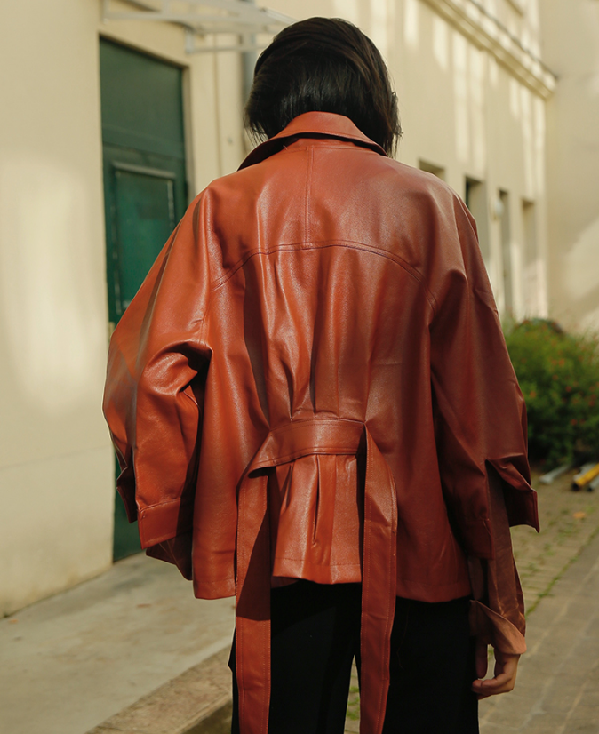 Levoire | Veste En Cuir Synthétique Élégante