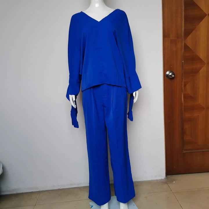 Levoire | Taille haute, pantalons larges dans un ensemble de 2 pièces