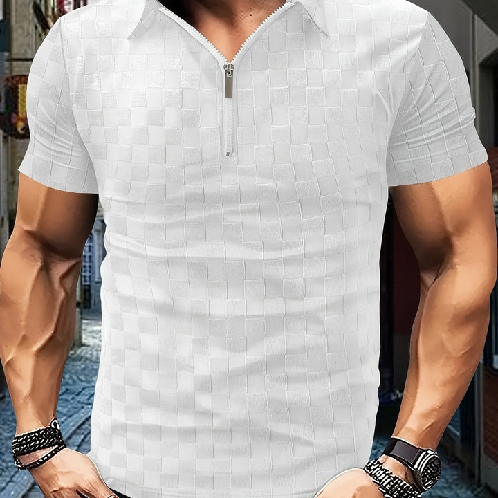 Levoire | Pull-Over À Motif Losange Vague À Manches Courtes Blanc