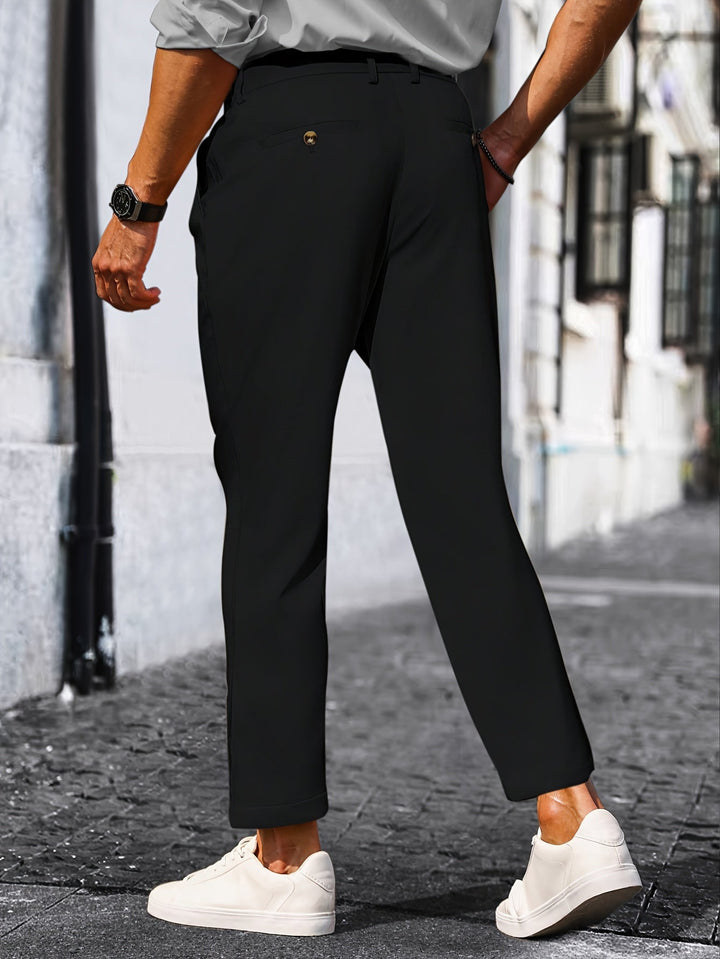 Levoire | Pantalons Slim Fit Stretch Pour Hommes Unis Avec Poches