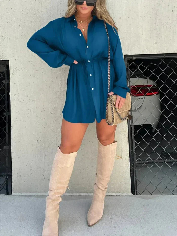 Levoire | Robe chemise femme Bleu