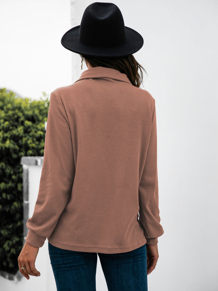 Levoire | Demi-bouton T-shirt à manches longues