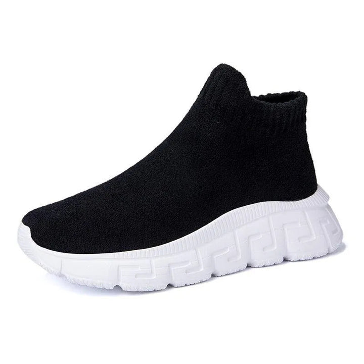 Levoire | Chaussures de sport en tissu sans lacets Noir et blanc