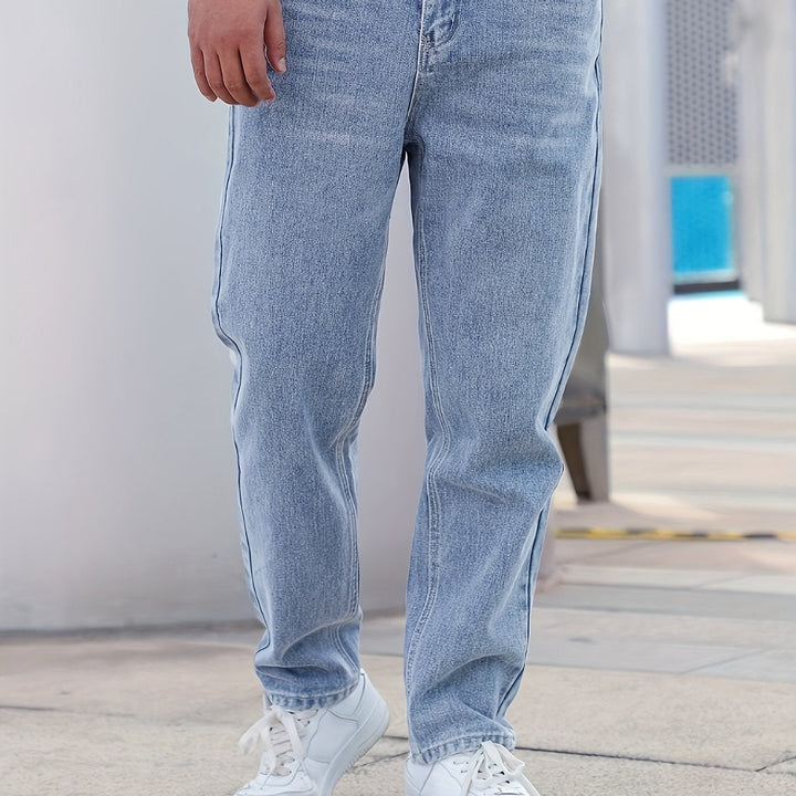 Levoire | Jeans Classiques Pour Hommes En Couleur Unie