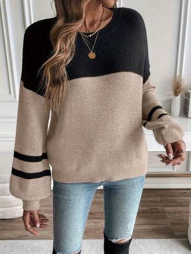 Levoire | Trendiknittine Pull À Manches Lanternes Élégant Et Confortable