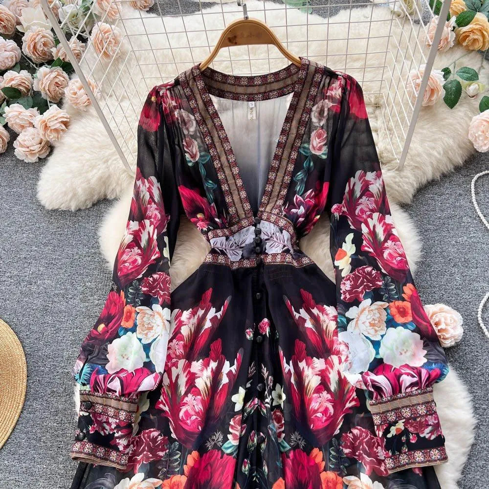 Levoire | Chiffon robe à ligne A