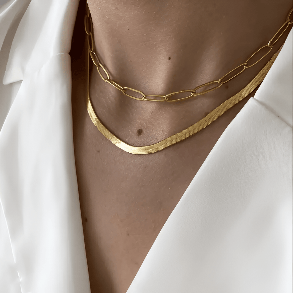 Levoire | Collier Serpent En Or Deux Pièces